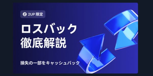 ツーアップオンラインカジノのロスバック